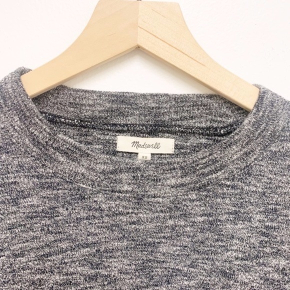 Madewell Marled Mockneck Long Sleeve Sweatshirt - Picture 3 of 6